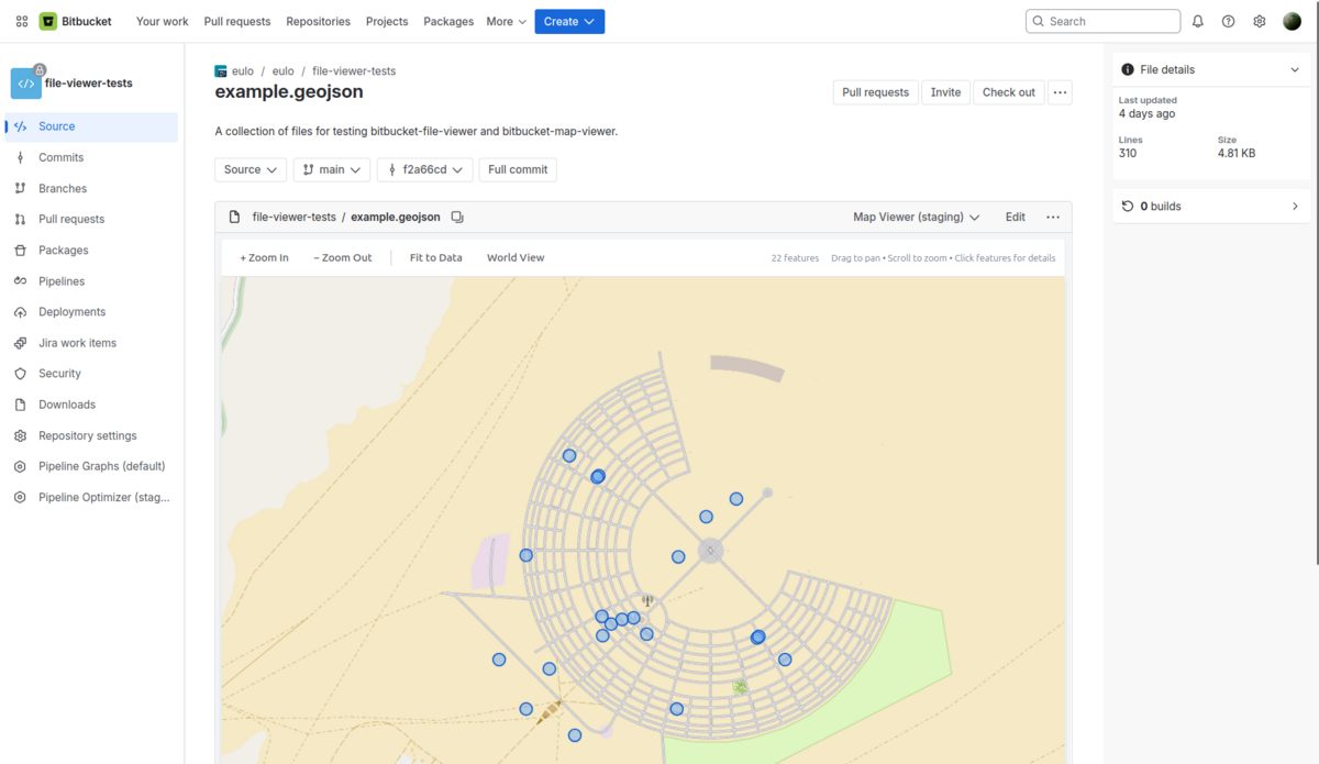 Map Viewer for Bitbucket Screenshot
